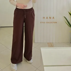 تنخور شلوار بگ گلکسی پنبه قهوه ای زنانه مناسب استایل روزمره، لباس دخترانه