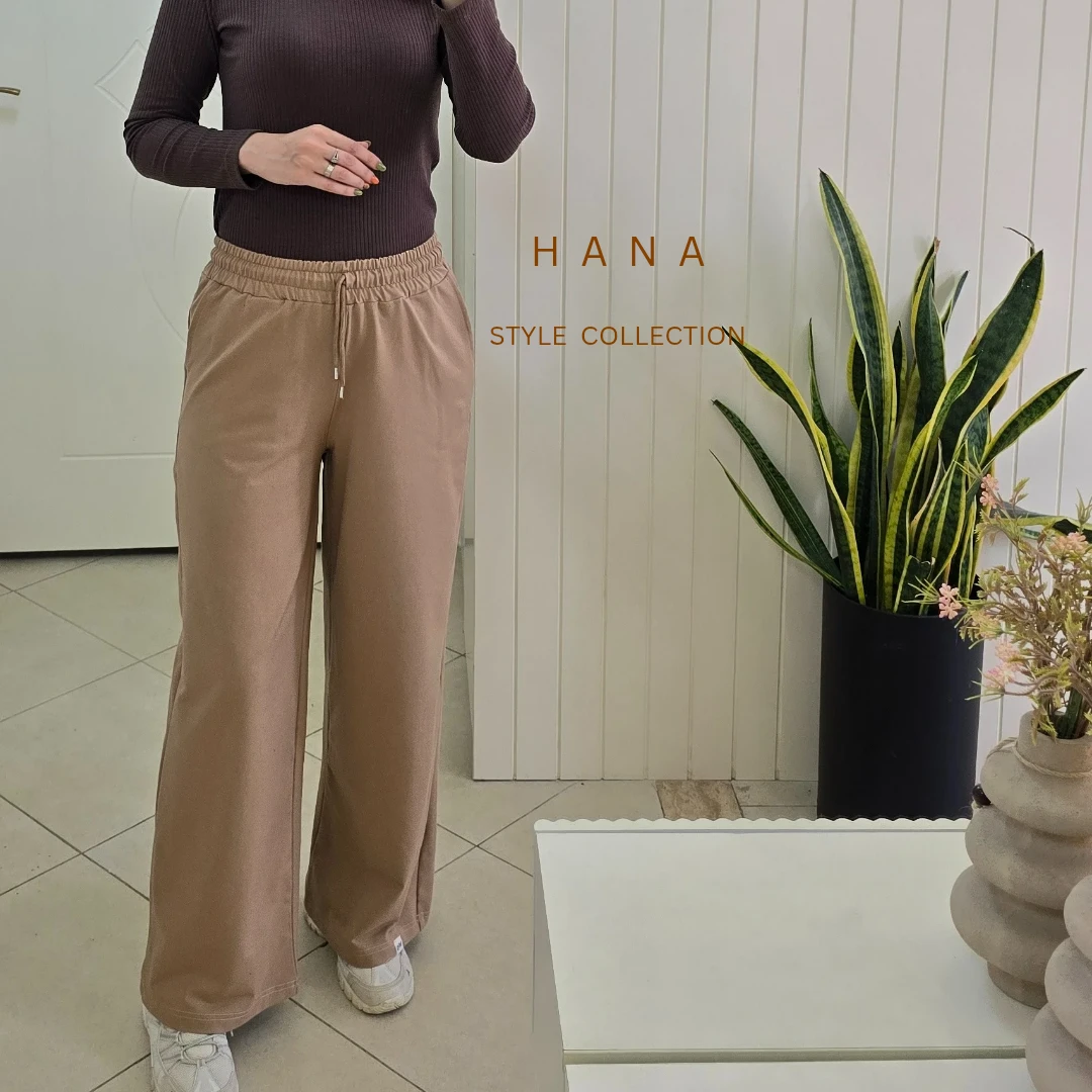 تنخور شلوار بگ گلکسی پنبه کرم دخترانه مناسب استایل خیابانی، لباس زنانه