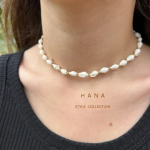 گردنبند دخترانه تمام صدف گوش ماهی، اکسسوری شیک دخترانه