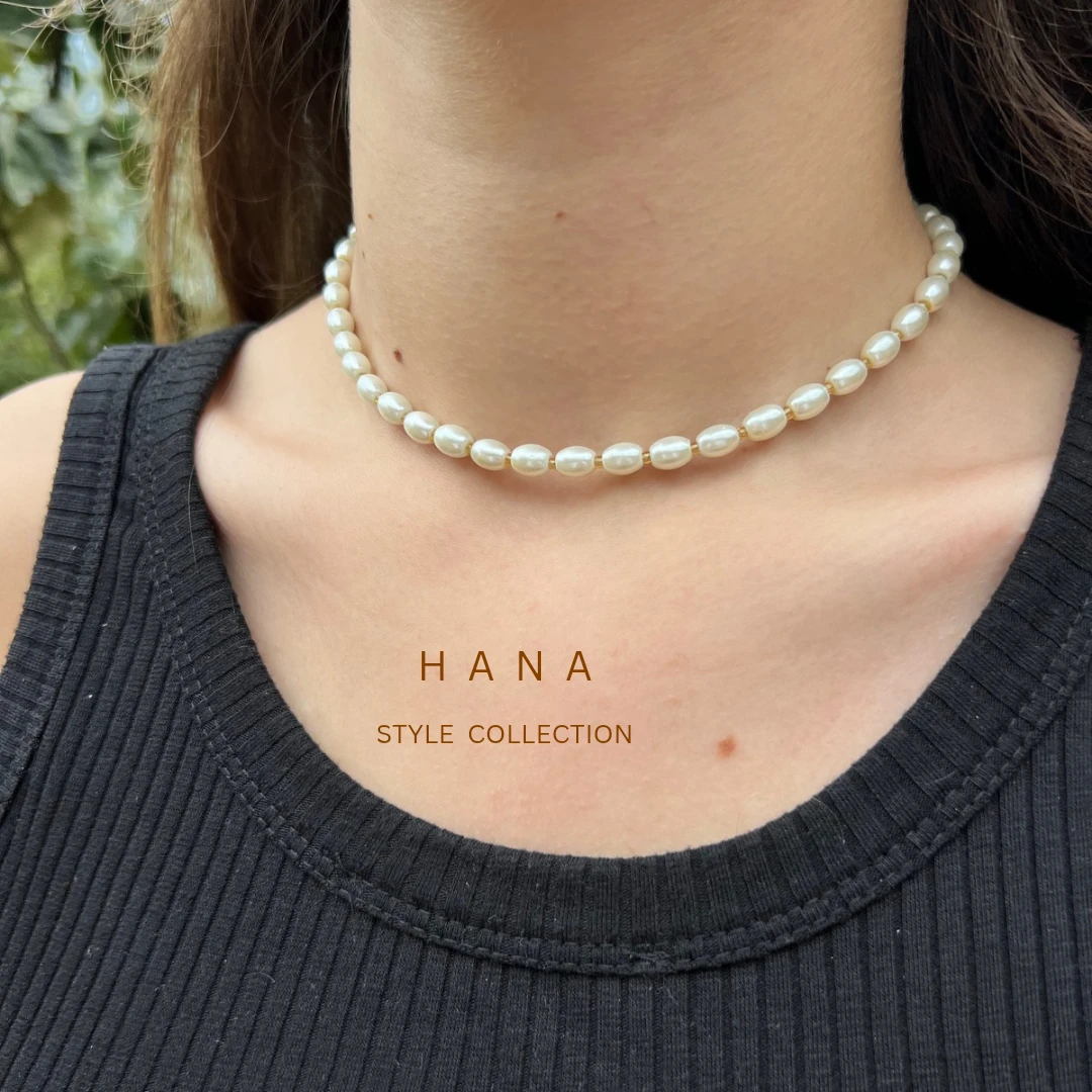 گردنبند تمام مروارید دخترانه، اکسسوری زنانه شیک