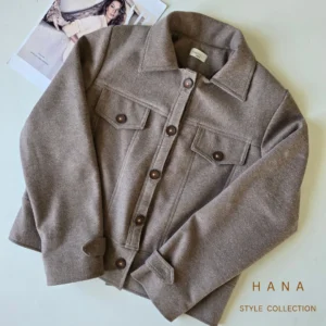 کراپ کت فوتر زنانه کالباسی تیره مناسب استایل اسپرت، لباس دخترانه