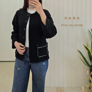 تنخور کت مشکی دخترانه از جنس بافت ترک مناسب استایل شیک و رسمی، لباس زنانه شیک