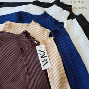 بلوز دخترانه کبریتی یقه ایستاده ژوله با جزییات، لباس زنانه شیک