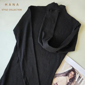 بلوز زنانه کبریتی یقه ایستاده ژوله سیاه، لباس دخترانه