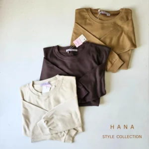 بلوز آستین بلند زنانه در سه رنگ نسکافه ای، قهوه ای و شیری مناسب استایل روزمره، لباس دخترانه