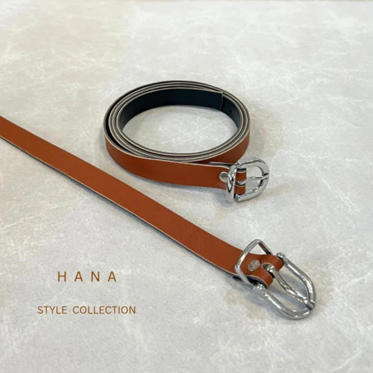 کمربند بیسیک زنانه تسمه 1.5 سانت عسلی- اکسسوری دخترانه