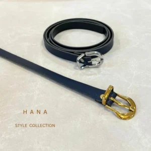 کمربند بیسیک زنانه تسمه 1.5 سانت سورمه ای- اکسسوری شیک