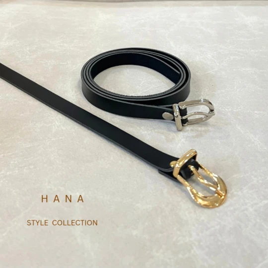 کمربند بیسیک دخترانه تسمه 1.5 سانت مشکی- اکسسوری زنانه شیک