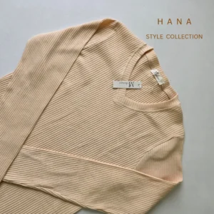 بلوز کبریتی یقه هفت زنانه کرم مناسب استایل پاییزی- لباس دخترانه